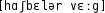 Grafik mit phonetischer Transkription des Belegs