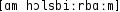 Grafik mit phonetischer Transkription des Belegs
