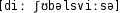 Grafik mit phonetischer Transkription des Belegs