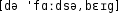 Grafik mit phonetischer Transkription des Belegs