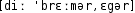 Grafik mit phonetischer Transkription des Belegs