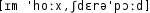 Grafik mit phonetischer Transkription des Belegs