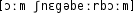 Grafik mit phonetischer Transkription des Belegs