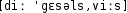 Grafik mit phonetischer Transkription des Belegs