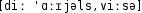 Grafik mit phonetischer Transkription des Belegs