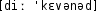 Grafik mit phonetischer Transkription des Belegs
