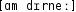 Grafik mit phonetischer Transkription des Belegs