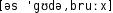Grafik mit phonetischer Transkription des Belegs