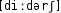 Grafik mit phonetischer Transkription des Belegs