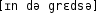 Grafik mit phonetischer Transkription des Belegs
