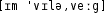 Grafik mit phonetischer Transkription des Belegs