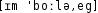 Grafik mit phonetischer Transkription des Belegs