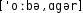 Grafik mit phonetischer Transkription des Belegs