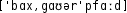 Grafik mit phonetischer Transkription des Belegs
