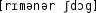 Grafik mit phonetischer Transkription des Belegs