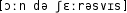 Grafik mit phonetischer Transkription des Belegs