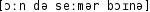 Grafik mit phonetischer Transkription des Belegs