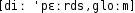 Grafik mit phonetischer Transkription des Belegs