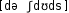 Grafik mit phonetischer Transkription des Belegs