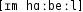 Grafik mit phonetischer Transkription des Belegs