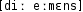 Grafik mit phonetischer Transkription des Belegs