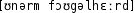 Grafik mit phonetischer Transkription des Belegs