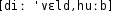 Grafik mit phonetischer Transkription des Belegs