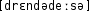Grafik mit phonetischer Transkription des Belegs