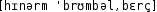 Grafik mit phonetischer Transkription des Belegs