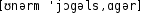 Grafik mit phonetischer Transkription des Belegs