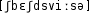 Grafik mit phonetischer Transkription des Belegs