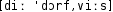 Grafik mit phonetischer Transkription des Belegs