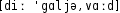 Grafik mit phonetischer Transkription des Belegs