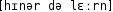 Grafik mit phonetischer Transkription des Belegs