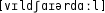 Grafik mit phonetischer Transkription des Belegs