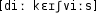 Grafik mit phonetischer Transkription des Belegs