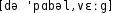 Grafik mit phonetischer Transkription des Belegs