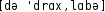 Grafik mit phonetischer Transkription des Belegs
