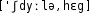 Grafik mit phonetischer Transkription des Belegs