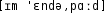 Grafik mit phonetischer Transkription des Belegs