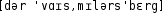 Grafik mit phonetischer Transkription des Belegs