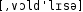 Grafik mit phonetischer Transkription des Belegs