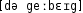 Grafik mit phonetischer Transkription des Belegs