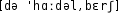 Grafik mit phonetischer Transkription des Belegs