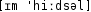 Grafik mit phonetischer Transkription des Belegs