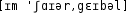 Grafik mit phonetischer Transkription des Belegs
