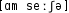 Grafik mit phonetischer Transkription des Belegs
