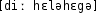 Grafik mit phonetischer Transkription des Belegs