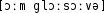 Grafik mit phonetischer Transkription des Belegs