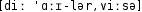 Grafik mit phonetischer Transkription des Belegs
